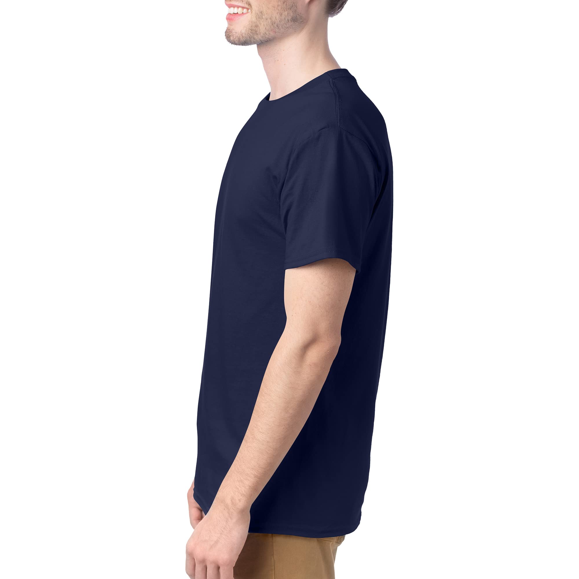 Hanes Men's T-Shirt Pack, Essential-T Cotton T-Shirt 4-Pack, Hanes-Our Best Short Sleeve Tee, Super Soft Cotton, Multipack