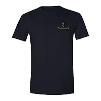 Browning Men's Buckmark T-Shirt, Hunting & Outdoors Short Sleeve Graphic Tees