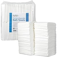 ForPro Premium Disposable Bath Towels, Salon & Spa Towels for Hair, Face, Body, Extra Large (15