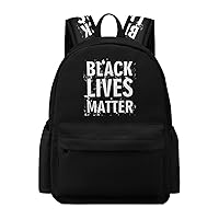 Black Lives Matter Backpack Lightweight Laptop Backpack Travel Business Bag Casual Shoulder Bags Daypack for Women Men
