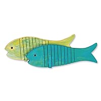 S&S Worldwide Flexible Wooden Fish Craft Kit (Pack of 12)