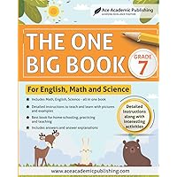 The One Big Book -Grade 7: for English, Math, and Science: Black and White Edition The One Big Book -Grade 7: for English, Math, and Science: Black and White Edition Paperback