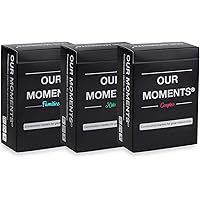 OUR MOMENTS Road-Trip Bundle: 300 Thought Provoking Conversation Starters for Couples, and for Meaningful Families Communication and Relationships Building - (3 Decks: Couples + Kids + Families)