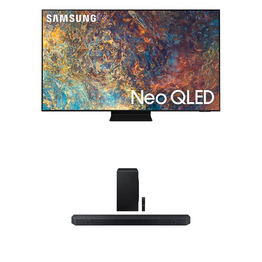 SAMSUNG 98-Inch Class Neo QLED 4K UHD QN90A Series Mini LED Quantum HDR 64x, Smart TV with Alexa Built-in (QN98QN90AAFXZA, 2021 Model), w/HW-Q900C 7.1.2ch Soundbar