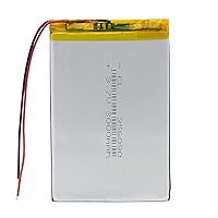 High Performance Backup Battery, 3.7V 3000Mah Large Capacity Rechargeable Li-Po Battery, Ideal for GPS LED Lights E-Book Tablet