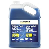 Kärcher 1 Gallon Pressure Washer Vehicle Detergent and Wax - Power Washer Soap for Cars, Bikes, Trucks, Boats and More