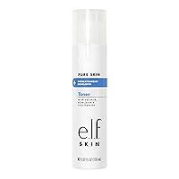 e.l.f. Pure Skin Toner, Gentle, Soothing & Exfoliating Daily Toner for A Smoother-Looking Complexion, Made with Oat Milk, Aloe Juice & Niacinamide, 5.07 oz