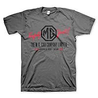 MG Officially Licensed Cars Co. - England Mens T-Shirt (Dark Grey), XXL