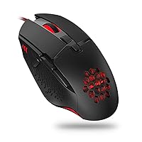 Wired Gaming Mouse, RGB Backlit Gaming Mouse with 8 Programmable Buttons, 4 Adjustable DPI, Comfortable Grip Ergonomic Optical Gaming Mice