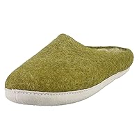 SLIPPER MOSS GREEN Unisex Slippers Shoes in Green - 9 US M - 10 US W