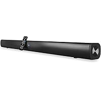 Pyle Wave Base Sound bar with Bluetooth for TV Tabletop Digital Audio Speaker System/Home Theater, Gaming, Projectors, with Remote Control, Inputs AUX, Optical in, USB - PSBV110B