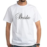 CafePress Bride Dark T Shirt White Cotton T-Shirt