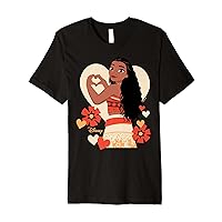 Disney Princess - Moana Heart Valentine's Day Premium T-Shirt