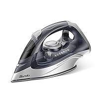 Steam Iron for Clothes with Ceramic Coated Soleplate, 1700W Steam Station Iron Powerful Steam Diffusion, Self-Clean, Auto-Off, 10.14oz Water Tank, Garment Steamer for Home Clothes Ironing Use