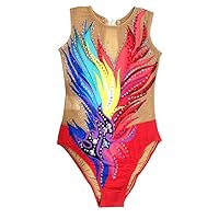 LIUHUO Synchronized Swimming Leotards Women Girls High Cut Leotards Gymnastics Youth