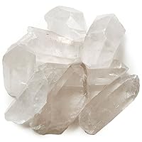Materials: 1 lb Bulk Rough Large Crystal Points Stones - 2-3 inch avg - Raw Natural Crystals and Rocks for Cabbing, Lapidary, Tumbling, Polishing, Wire Wrapping, Wicca and Reiki