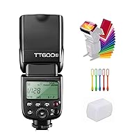 GODOX TT600S 2.4G Wireless Camera Flash Speedlite with Diffuser, Master Slave Off GN60 Manual Flash, Support HSS When paired Off Camera with Godox X Trigger System for Sony Cameras (TT600S for Sony)