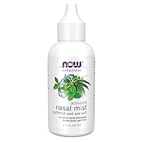 NOW Solutions, Activated Nasal Mist, Soothes Nasal Passages with Erythritol and Sea Salt, 2-Ounce