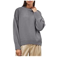Winter Warm Knitted Cashmere Sweaters Women Autumn Loose Solid Basic Pullovers Casual Jumpers
