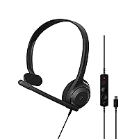 C1 Single-Side USB-C Mono Headset - Unmatched Clarity with Noise-Cancellation, Lightweight Comfort for Professional Use, Chromebook Certified for Optimal Functionality