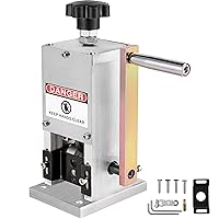Happybuy Manual Wire Stripping Machine 0.06-0.98 inches, Wire Stripper Machine with Hand Crank Portable, Wire Stripping Tool Aluminum Construction,for Scrap Copper Recycling