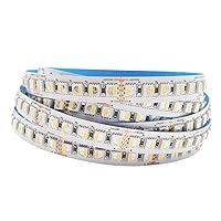 5050 RGBWW RGB+Warm White 4 Colors in 1 LED 5m 16.4ft 120LEDs/m Multi-Colored LED Tape Lights IP30 Non-Waterproof White 12mm PCB DC24V for Bedroom Kitchen Home Decoration