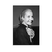 HGYTSCXX First Lady Eva Peron Black And White Portrait Quotes Inspirational Poster (3) Canvas Poster Wall Art Decor Living Room Bedroom Printed Picture