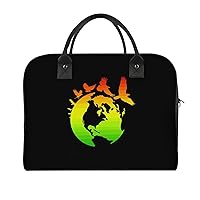 Earth Peace Doves Travel Tote Bag Large Capacity Laptop Bags Beach Handbag Lightweight Crossbody Shoulder Bags for Office