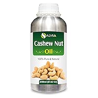 Cashew Nut (Anacardium Occidentale ) Oil|100% Pure & Natural Undiluted Carrier Oil Organic Standard for Skin & Haircare|Therapeutic Grade Oil, Healthy Skin & Hair-2000ml/67.62fl oz