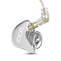 CCA CRA in Ear Monitor Headphones, Ultra-Thin Diaphragm Dynamic Driver IEM Earphones, Clear Sound & Deep Bass, Wired Gaming Earbuds with Tangle-Free Detachable Cable for Singer Musicians Drummers DJ