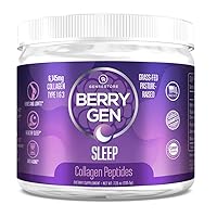 Berry Gen Sleep (3) | Natural Sleep Aid Supplement | Grass-Fed Collagen Peptides Type 1 & 3 | Non-GMO, Gluten Free | 205.5 Grams. (3)