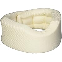 Sammons Preston Universal Contour Cervical Brace, Adjustable Hook and Loop Closure, For Neck Strain, Injury, or Post-Op Surgery, Relieves Neck Pain and Spine Pressure, Cream Color, 2” High
