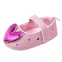 Infant Sandals, Infant Girls Indoor Soft-Soled Heart-Shaped Princess Shoes Baby Walking Shoes