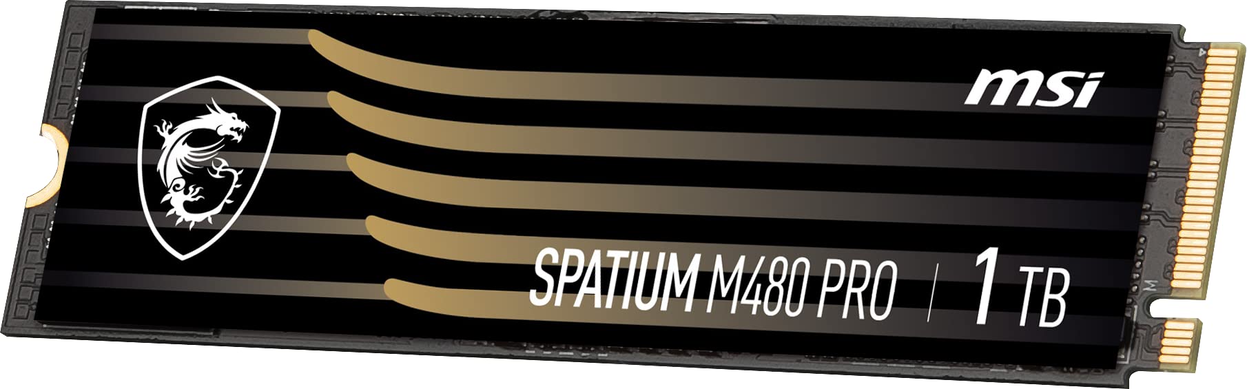 MSI Gaming SPATIUM M480 PRO PCIe 4.0 NVMe M.2 1TB Internal SSD (PCIe Gen4, NVMe 1.4, M.2 2280, Read 7400 MB/S, Write 6000 MB/S, 1TB)
