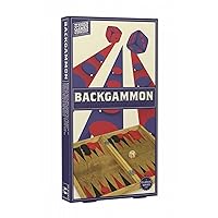 Wooden Backgammon Board Game - Traditional/Classic Wooden Family Board Game Backgammon by Professor Puzzle