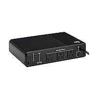Tripp Lite 350VA UPS Desktop Battery Backup and Surge Protector, 210W, 3 Outlets, Home & Office UPS, Small Form Factor, Wall Mounting Option, 5ft Cord, 2-Year Warranty (BC350R)