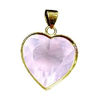 Choose Your Gemstone Pendants Heart Shape Sterling Silver 18K Gold Plated Locket For Men Women
