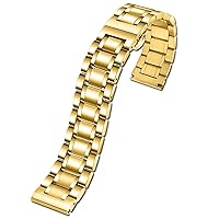 for Diesel DZ7333 DZ4344 Watch Large dial Men Metal Stainless Steel Watch Band Gold Strap 24MM 26MM 28MM Bracelet (Color : Golden B, Size : 28mm)