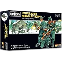 Warlord Games Bolt Action Italian Alpini Mountain Troops 1:56 WWII Table Top Wargaming Plastic Model Kit 402015803