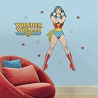 RoomMates RMK2397GM DC Classic Wonder Woman Peel and Stick Giant Wall Decals