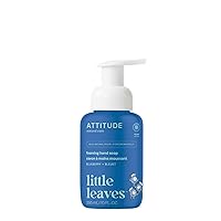 ATTITUDE Foaming Hand Soap for Kids, Plant and Mineral-Based Ingredients, Vegan Personal Care Products, Blueberry, 10 Fl Oz