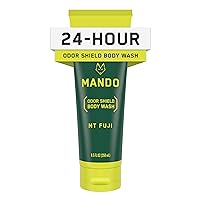 Odor Shield Body Wash - 24 Hour Odor Control - Removes Odor Better than Soap - SLS Free, Paraben Free, Skin Safe - 8.5 Ounce (Mt Fuji)