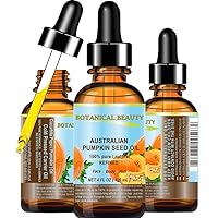 Australian PUMPKIN SEED OIL Pure Natural Virgin Unrefined Cold Pressed Carrier Oil. 2 Fl.oz.- 60 ml. for Face, Skin, Hair, Lip, Nails by Botanical Beauty