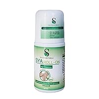SYA Roll On: Deodorant with Aluminum for Women and Men- Natrual ingredient from Aloe Vera, Odor defense deodorant, Stain removal, No Alcohol,Unscent, Keep Drying for 48hrs. Wt.40ml bottle.