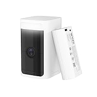 WYZE 2K HDR Wireless Outdoor/Indoor Security Camera, Color Night Vision, Integrated Spotlight & Siren, Rechargeable Battery, 2-Way Audio - White, 1-Pack