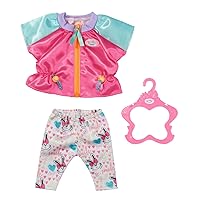 BABY Born Casual Outfit Pink 833605 Clothing for 43cm Dolls for Toddlers - Includes Jacket, Trousers & Clothing Hanger - Suitable from 3 Years