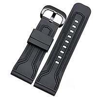 WatchBands for Seven Friday Rubber Watch Strap Egler Waterproof Watch Band Sevenfriday P Series Yp3c/02 (Color : Black-Black, Size : 28mm)