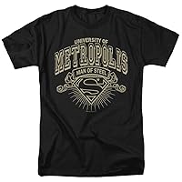Superman University of Metropolis Unisex Adult T Shirt for Men and Women