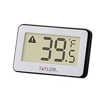 Taylor Large Display Digital Kitchen Refrigerator/Freezer Kitchen Thermometer with Clip