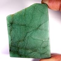 Green Jade Jewelry Natural Designer Rock Slab Polished Minerals 213.00Cts.
